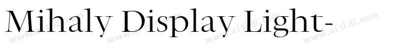 Mihaly Display Light字体转换